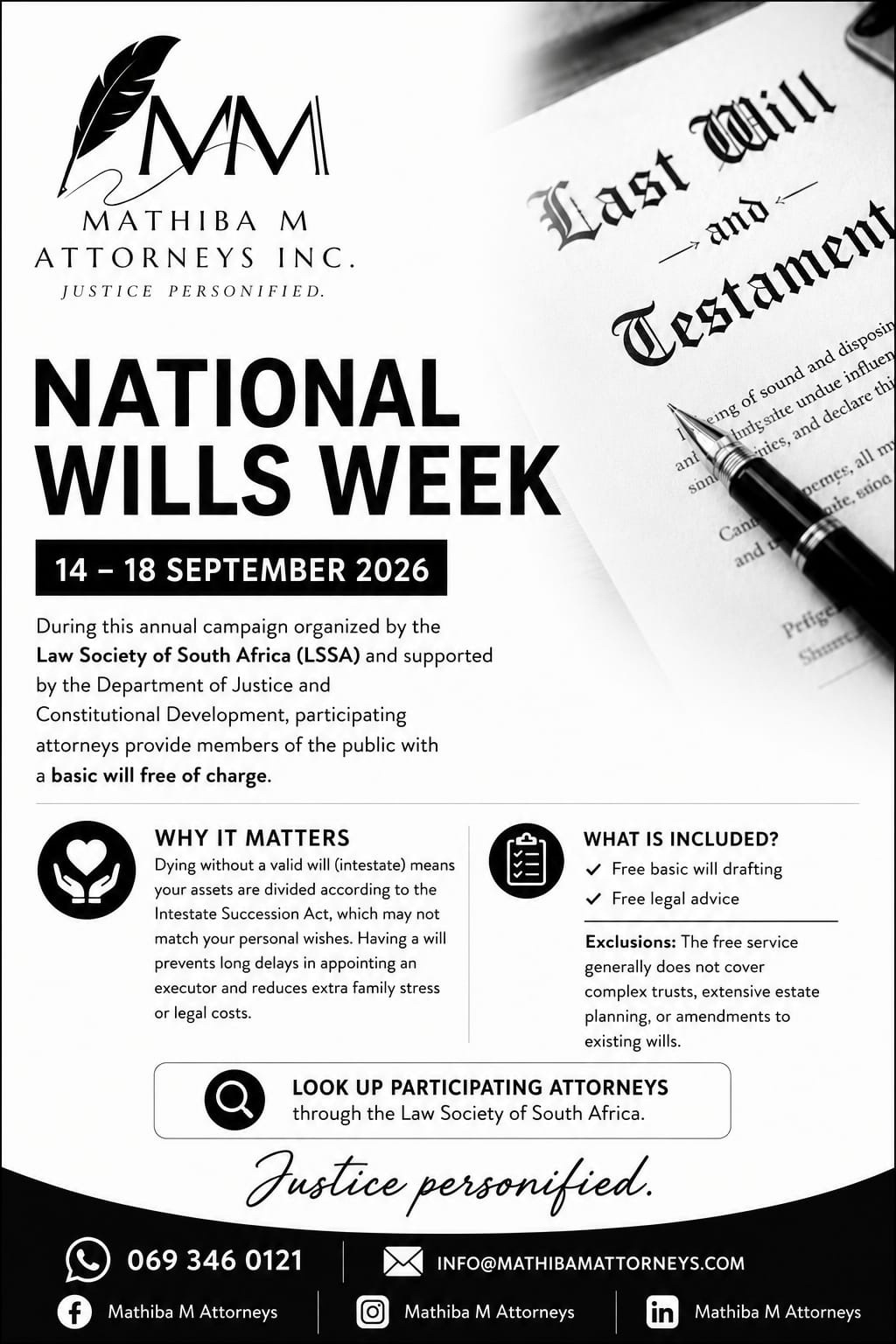 National Wills Week 14-18 September 2026